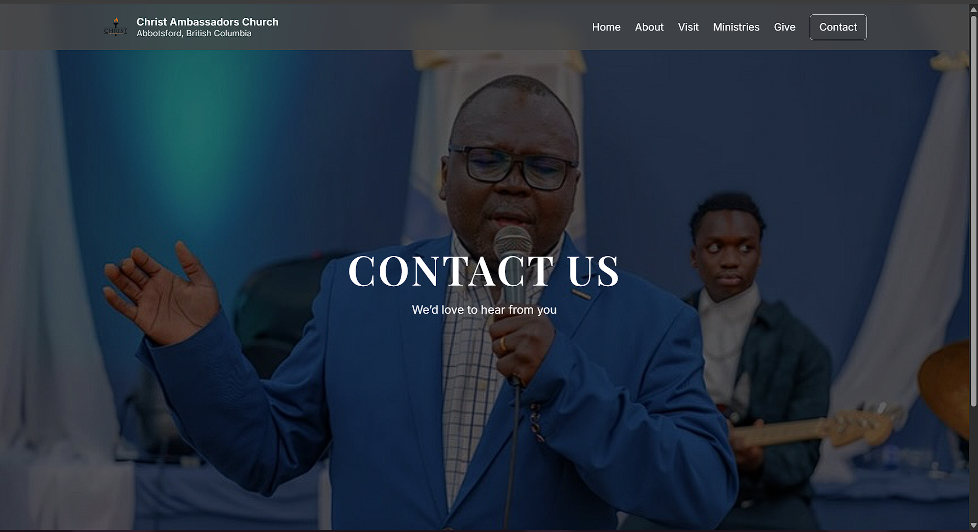 Website design example